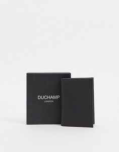 Складная кожаная кредитница Duchamp-Черный цвет