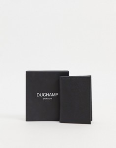 Складная кожаная кредитница Duchamp-Черный цвет