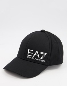 Черная бейсболка с логотипом Armani EA7 Train Core ID-Черный цвет
