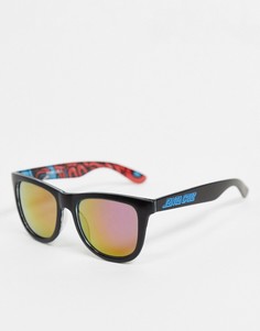 Сине-черные солнцезащитные очки с разноцветной внутренней поверхностью Santa Cruz-Черный