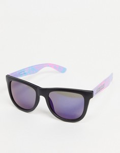 Солнцезащитные очки в черной оправе с дужками пастельных тонов Santa Cruz-Черный цвет