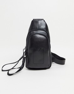 Кожаная сумка через плечо Smith & Canova-Черный цвет