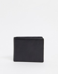 Кожаный бумажник Smith & Canova-Черный