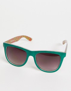 Зеленые классические солнцезащитные очки с разноцветным принтом Santa Cruz-Зеленый цвет