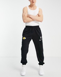 Черные джоггеры с логотипом Nike Basketball LA Lakers NBA-Черный цвет