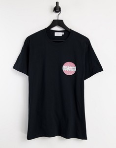 Черная футболка в стиле oversized с принтом "Deep house" Topman-Черный цвет