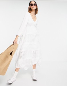 Платье макси Free People Mockingbird-Белый