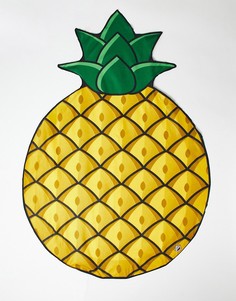Пляжное полотенце с рисунком ананасов Big Mouth-Желтый