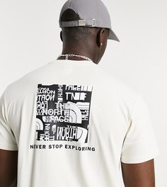 Белая футболка с логотипом The North Face Distorted-Белый