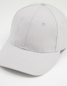 Серая бейсболка ASOS DESIGN-Серый