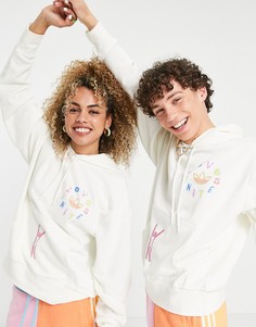 Худи белого цвета с принтом adidas Originals Pride Love Unites-Белый