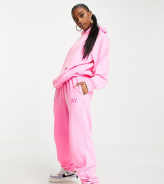 Неоново-розовые oversized-джоггеры с логотипом от комплекта ASYOU-Розовый цвет