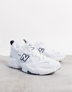 Белые кроссовки на массивной подошве New Balance 608-Белый
