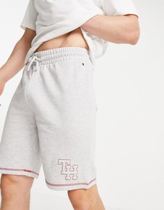 Серые домашние шорты с логотипом Tommy Hilfiger-Серый