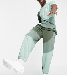 Зеленые джоггеры в стиле колор-блок PUMA Convey – эксклюзивно для ASOS-Зеленый цвет