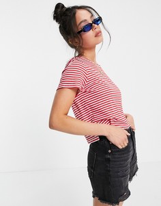 Красная футболка Monki-Красный