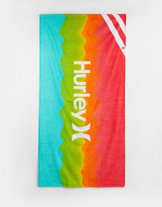 Разноцветное пляжное полотенце с принтом тай-дай Hurley-Multi