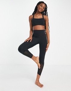 Черные леггинсы длиной 7/8 adidas Yoga-Черный цвет