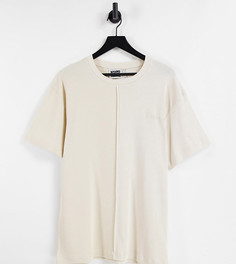 Свободная футболка цвета экрю со вставками, близкими по цвету Reclaimed Vintage Inspired-Белый