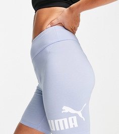 Голубые шорты-леггинсы с логотипом Puma Essentials-Голубой