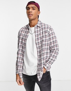 Рубашка в бордовую клетку Topman-Многоцветный
