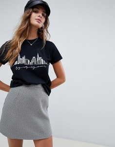 Футболка с принтом ASOS DESIGN-Черный