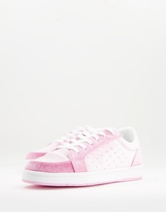 Розовые бархатные кроссовки ASOS DESIGN Dodie-Розовый цвет