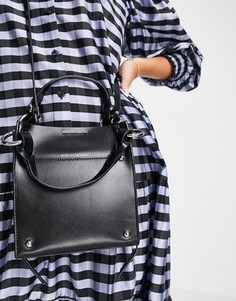 Черная сумка на плечо с ручкой сверху Rebecca Minkoff-Черный цвет
