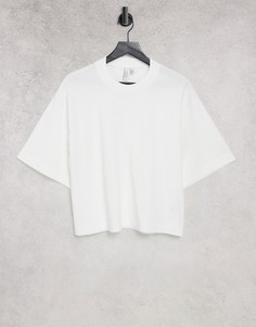 Белая oversized-футболка из органического хлопка & Other Stories-Белый