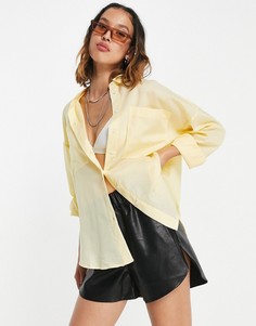 Желтая рубашка Vila-Желтый