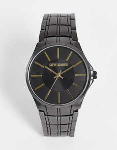 Черные матовые часы с многослойным циферблатом Steve Madden-Черный цвет