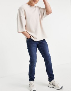 Выбеленные зауженные джинсы Armani Exchange J14-Голубой