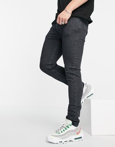 Черные окрашенные джинсы супероблегающего кроя Levis 519 Hi-Ball-Черный цвет Levis®