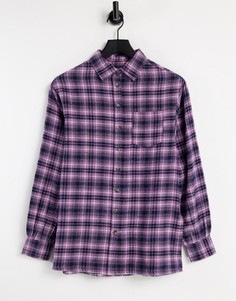 Розовая рубашка в клетку Brave Soul Destiny-Розовый цвет