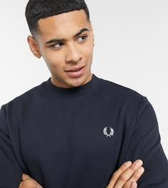 Темно-синий свитшот с круглым вырезом Fred Perry