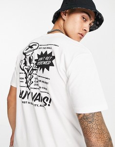 Белая футболка с принтом на спине Vans Hardwear-Белый