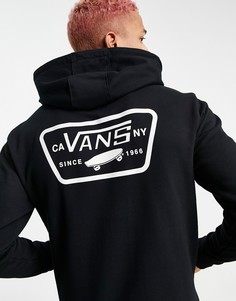 Худи черного цвета с принтом на спине Vans Full Patched-Черный цвет