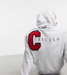 Oversized-худи с аппликацией «Chicago» ASOS DESIGN-Белый