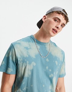 Зеленая свободная футболка с принтом тай-дай ASOS DESIGN-Зеленый цвет