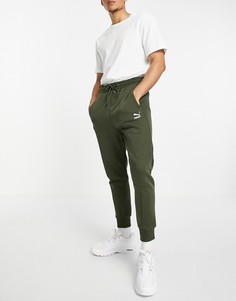 Трикотажные штаны темно-зеленого цвета Puma Classics Tech-Зеленый цвет