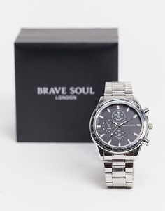 Массивные часы-браслет Brave Soul-Серебристый