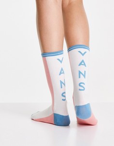 Разноцветные носки Vans Retro Retirement Ticker-Розовый цвет