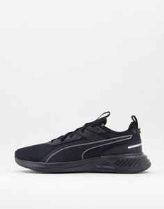 Полностью черные кроссовки Puma Running Scorch-Черный цвет