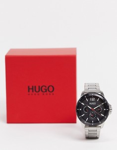 Мужские серебристые часы-браслет Hugo 1530195-Золотистый