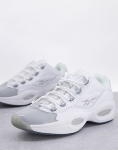 Низкие кроссовки белого/серого цвета Reebok Classic Question-Белый