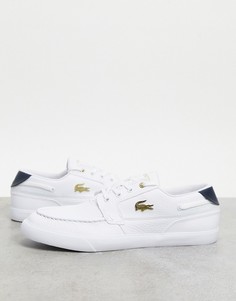 Белые кроссовки-мокасины Lacoste Bayliss-Белый