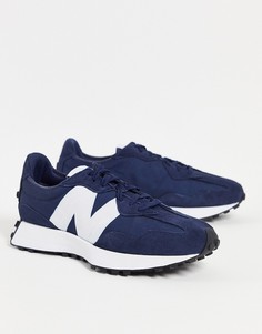 Темно-синие кроссовки New Balance 327-Темно-синий