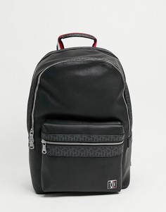 Черный рюкзак из искусственной кожи с логотипом и монограммой Tommy Hilfiger-Черный цвет