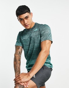 Мятная с градиентом футболка adidas Training-Зеленый цвет