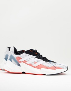 Белые кроссовки с красной отделкой adidas Training X9000L4-Белый